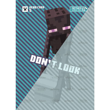 کارت شماره 5 ماینکرافت 2025 - نگاه نکن - Don't look