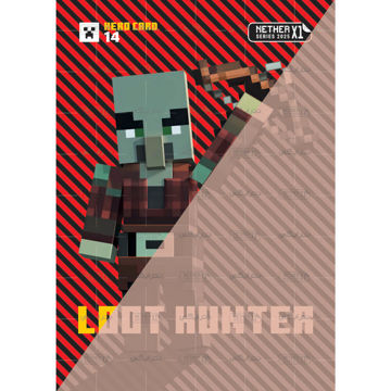 کارت شماره 14 ماینکرافت 2025 - شکارچی غارت - Loot hunter
