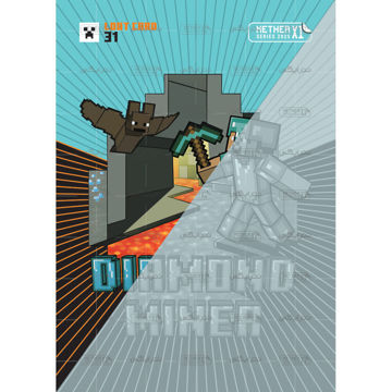 کارت شماره 31 ماینکرافت 2025 - معدنچی الماس - Diamond miner