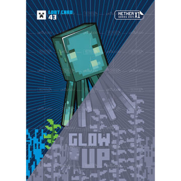 کارت شماره 43 ماینکرافت 2025 - درخشید - Glow up