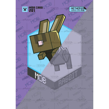 کارت شماره 201 ماینکرافت 2025 - خرگوش - Rabbit