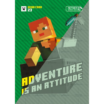 کارت شماره 23 ماینکرافت 2025 - ماجراجویی یک نگرش است - Adventure is an attitude