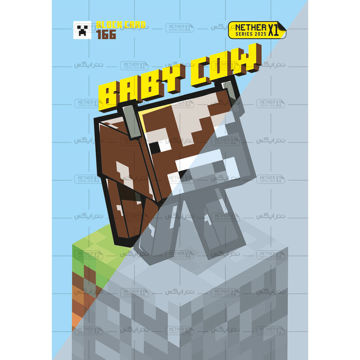 کارت شماره 166 ماینکرافت 2025 - بچه گاو - Baby cow